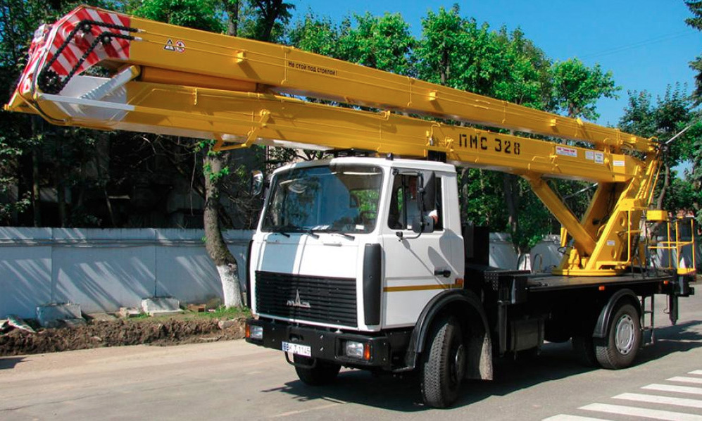 Автогидроподъемник ПМС 328Д высота подъема 28 м
